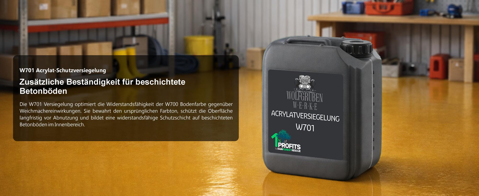 Acrylat Bodenversiegelung für Beton- und Bodenbeschichtungen, hochglänzend