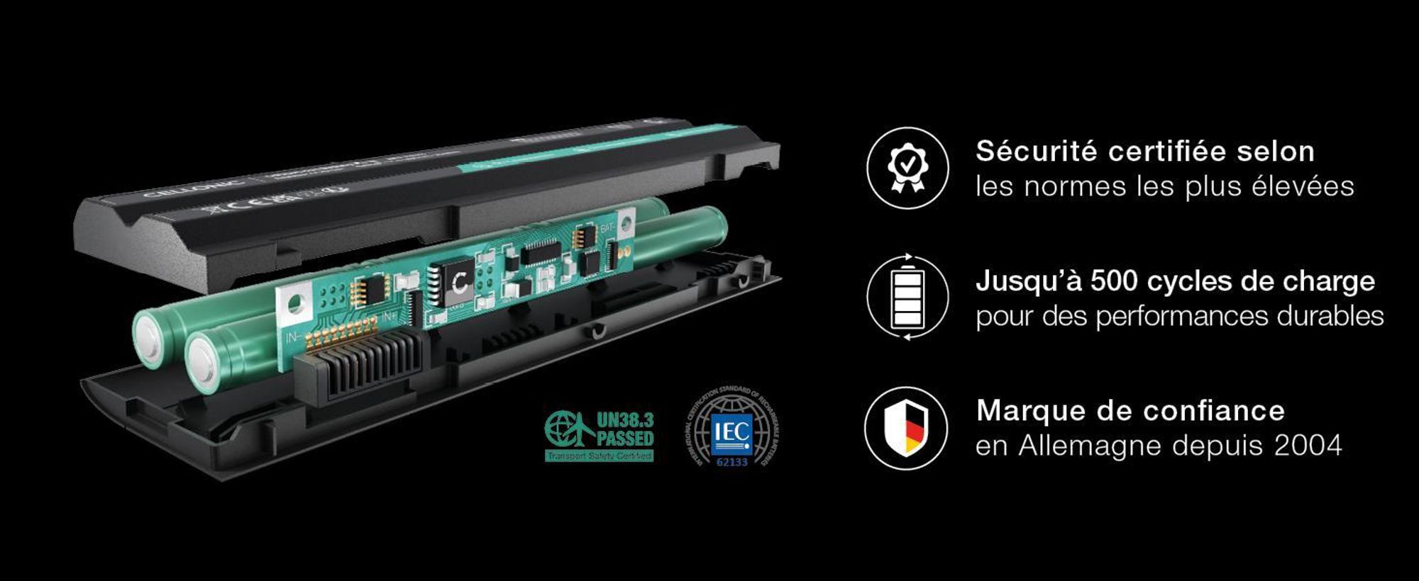 CELLONIC 1x Batterie pour Ordinateur portable Compatible avec MSI GE60, GE70, GP60, Compatible avec Medion 40029150 - (4400mAh, 11.1V)