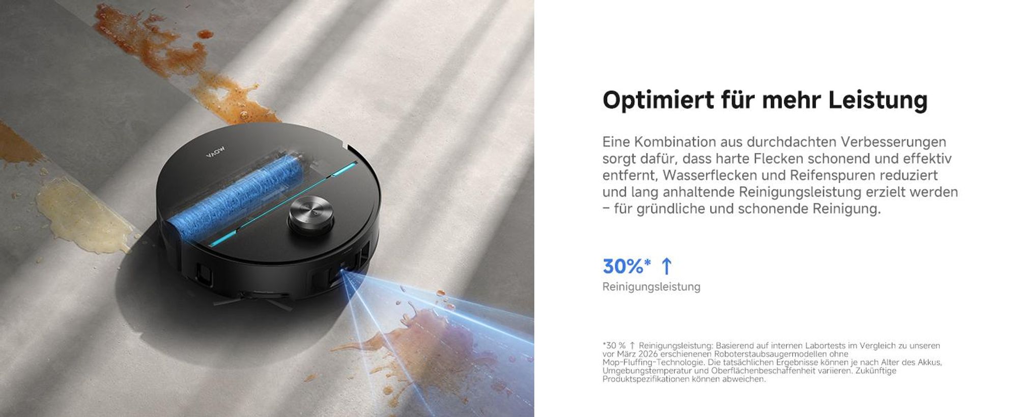 MOVA Z70 Ultra Roller Complete Saug- und Wischroboter mit automatischer Entleerung, selbstreinigendem Walzenmopp, 36.000 Pa