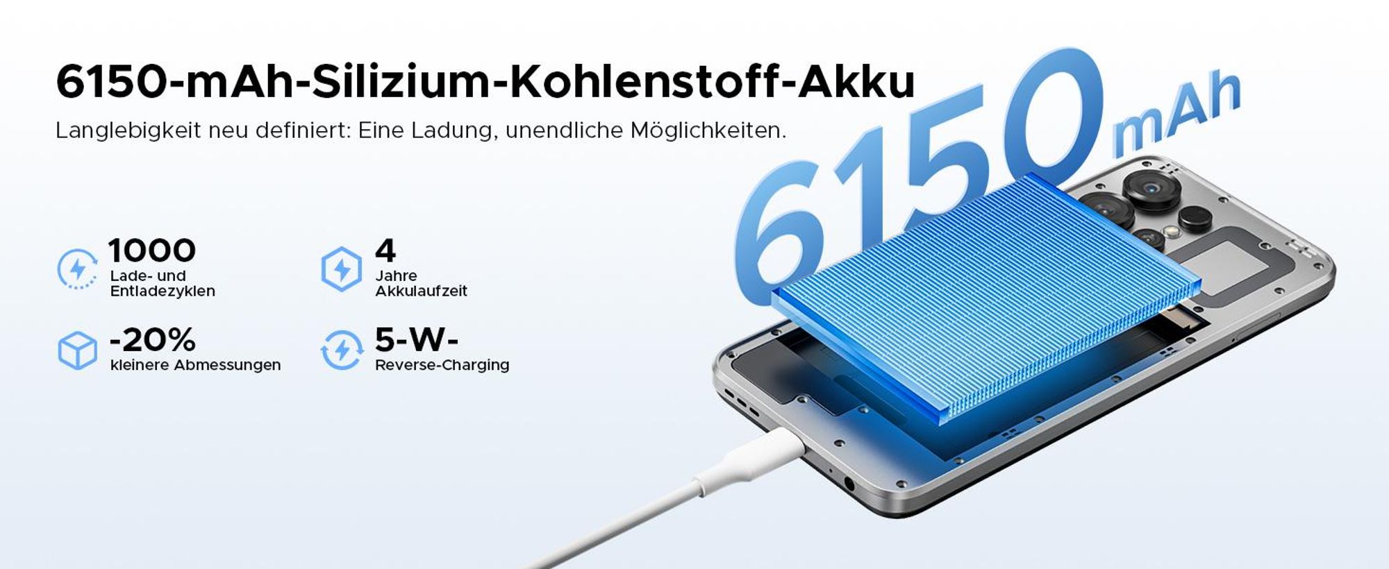 DOOGEE Note56X Pro Smartphone Handy, Android 16, 6,56" 90Hz, 6150mAh Akku, 32GB+128GB, 4G, 13MP, NFC, Fingerabdruck, OTG, ohne Vertrag