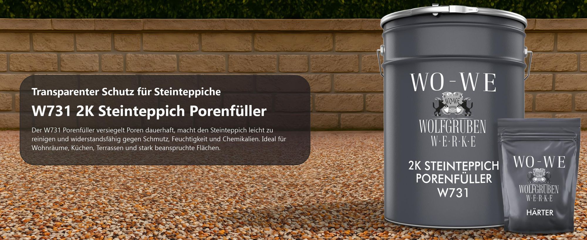 W731 2K Steinteppich Porenfüller