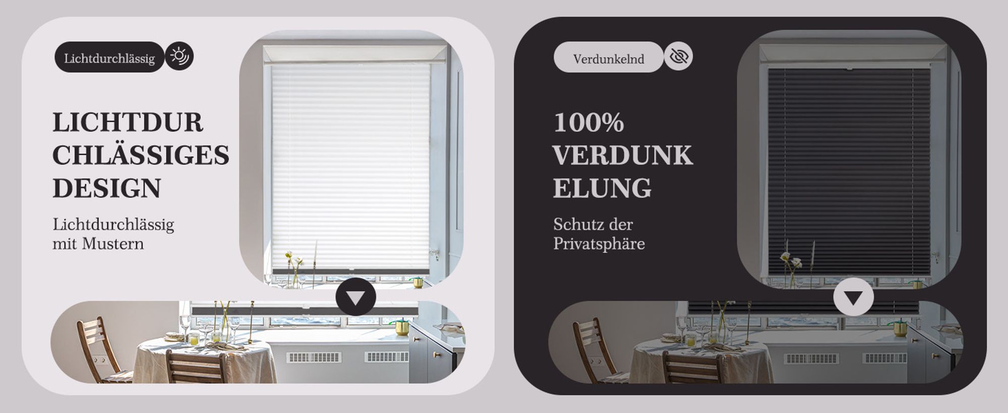 Sekey Plissee 40×130 cm ohne Bohren Day+Night Verdunklungsplissee Weiß+Grau Blickdicht Faltrollo Klemmfix 100% Verdunkelnd Sichtschutz für Fenster