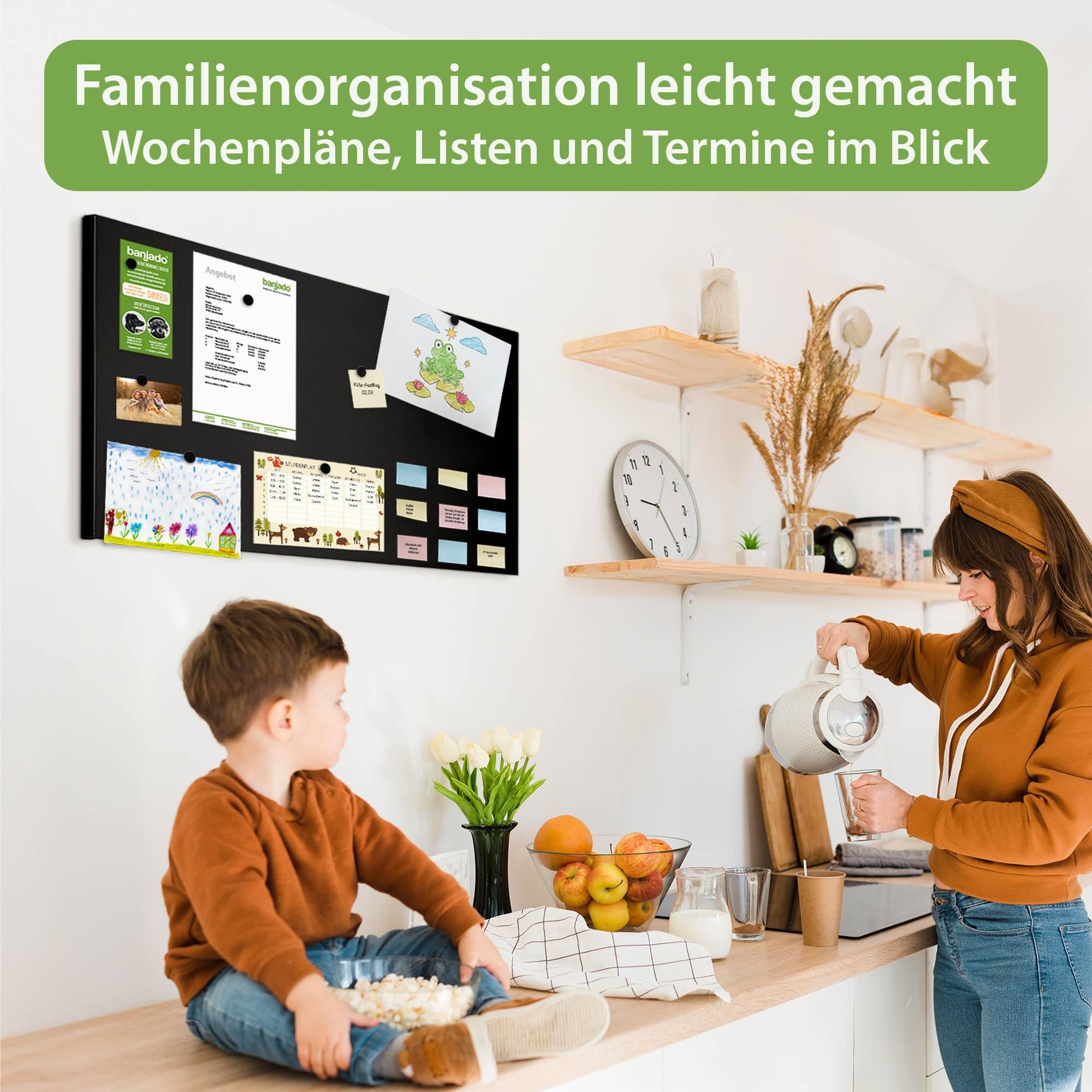 Magnettafel für Haushalt und Familienorganisation