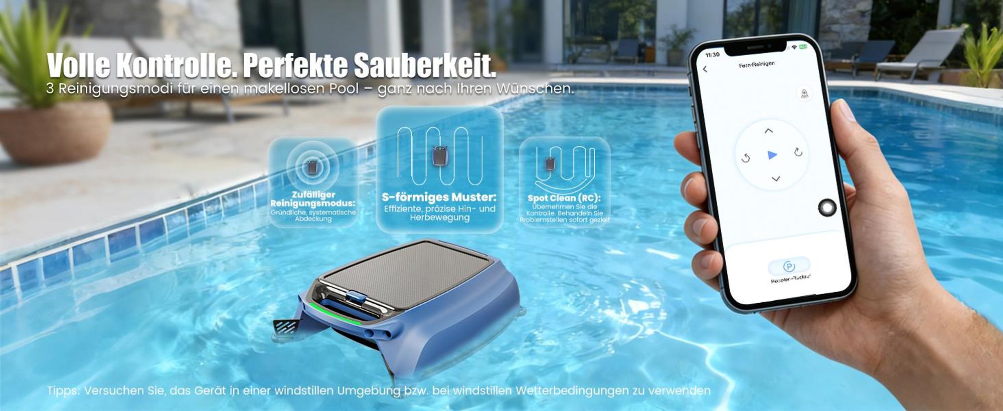 AIRROBO SP200 Poolroboter Roboter-Poolreiniger für die Wasseroberfläche