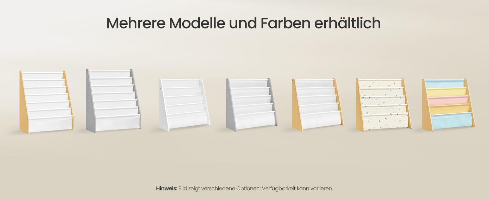 SONGMICS Kinderregal Bücherregal mit 4 Ebenen Sicher und Stabil für Kinderzimmer 62,4 x 25 x 60 cm Weiß