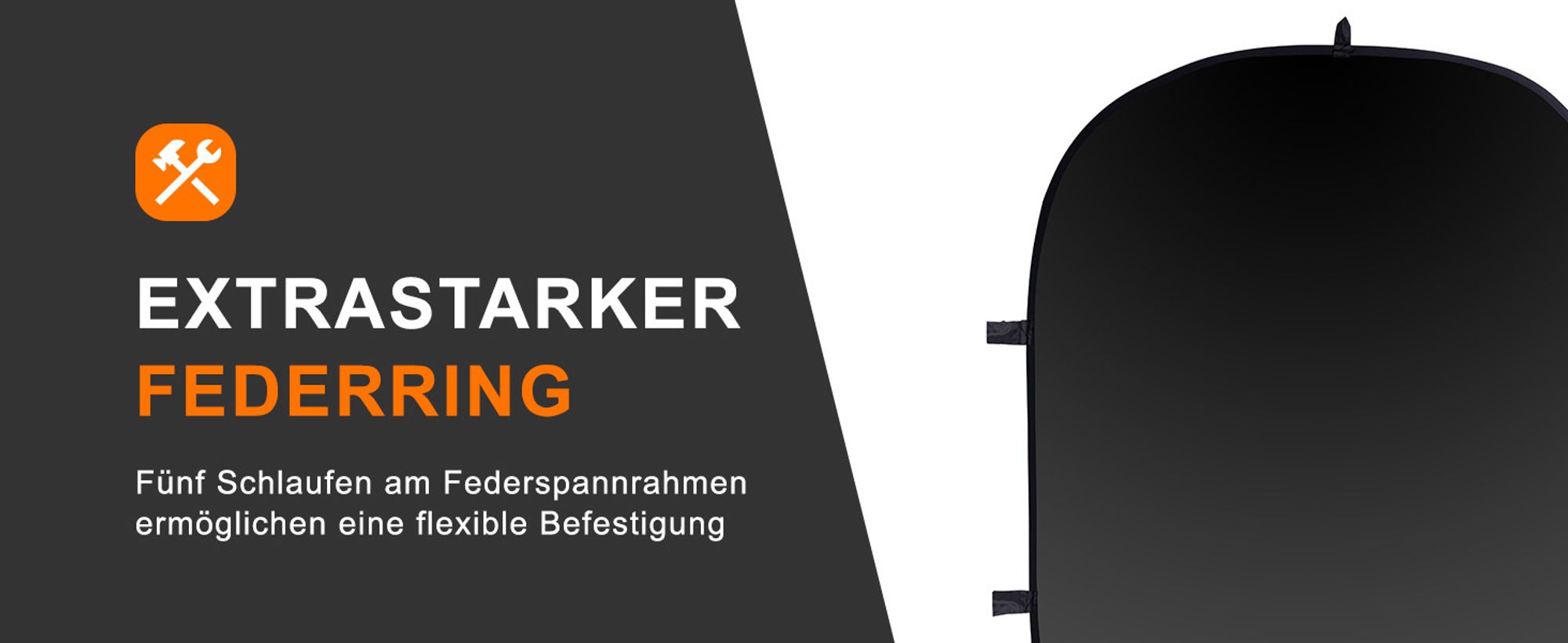 Walimex 16335, Schwarz, Weiß, Metall, 1,8 kg, 1450 mm, 2000 mm