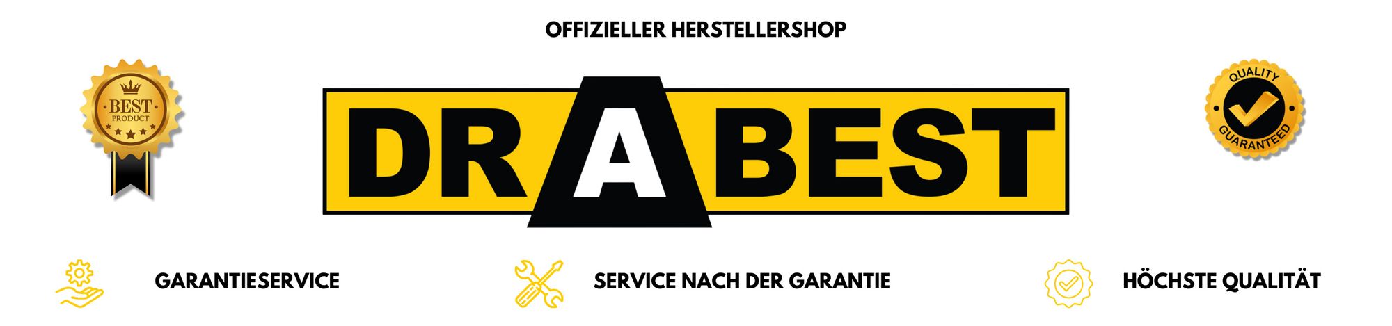 Drabest, Leiter, Aluminium-Leiter, Klappleiter, Treppenleiter, doppelseitige Leiter