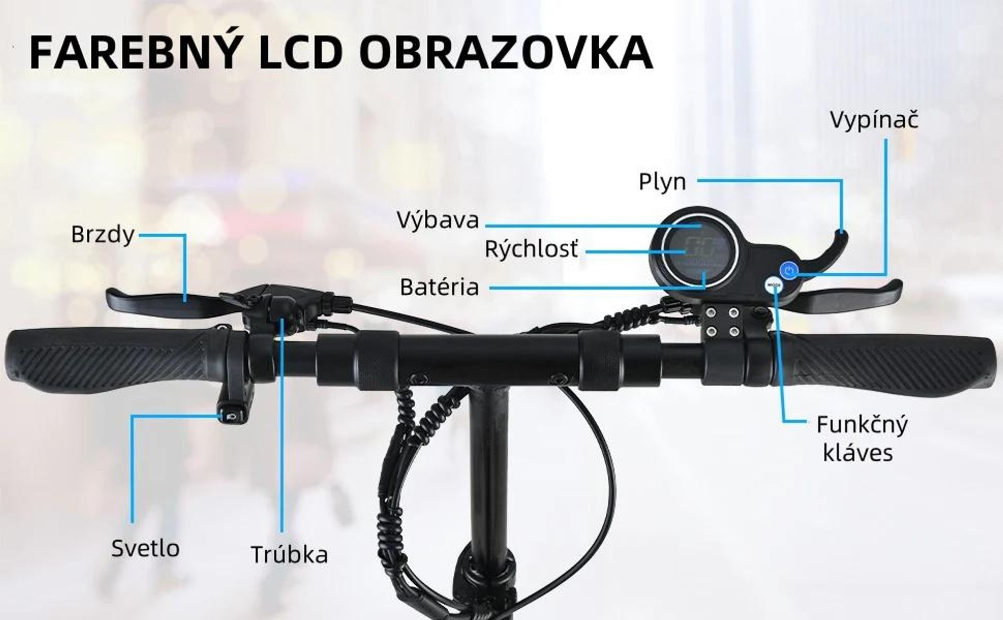 Elektrický Kolobežka JOYOR Y8-S S Certifikátom ABE - 500W Motor 48V26AH Batéria 85KM Dojazd Kotúčová Brzda - Čierna
