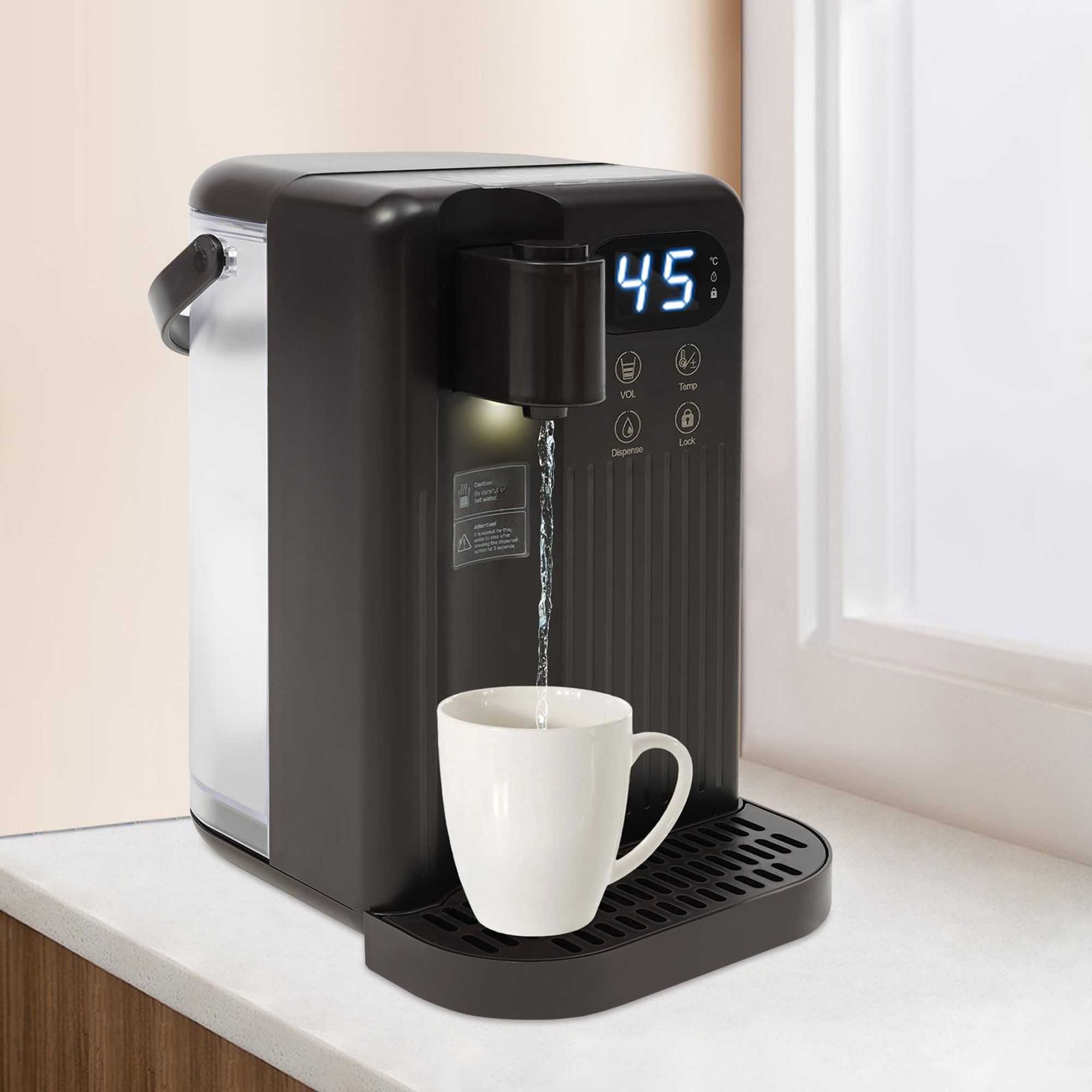 Wasserspender, Elektrischer Warmwasserspender, Trinkbrunnen-Büro-Home Heiße und kalte Tischtrinkmaschine