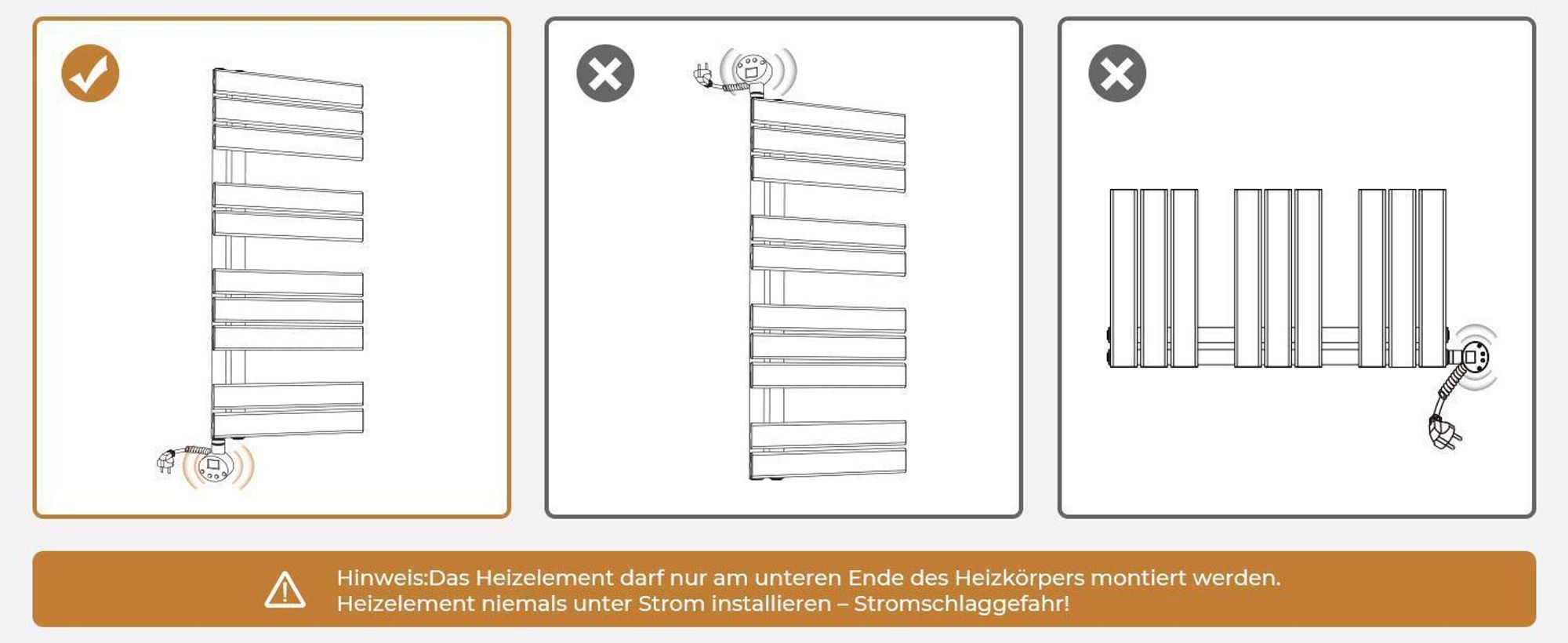 S'AFIELINA 1320×600mm Handtuchheizkörper Elektrisch, Badheizkörper Elektrisch mit Thermostat,WiFi,programmierbarem Timer,LCD-Anzeige,800 W,Anthrazit