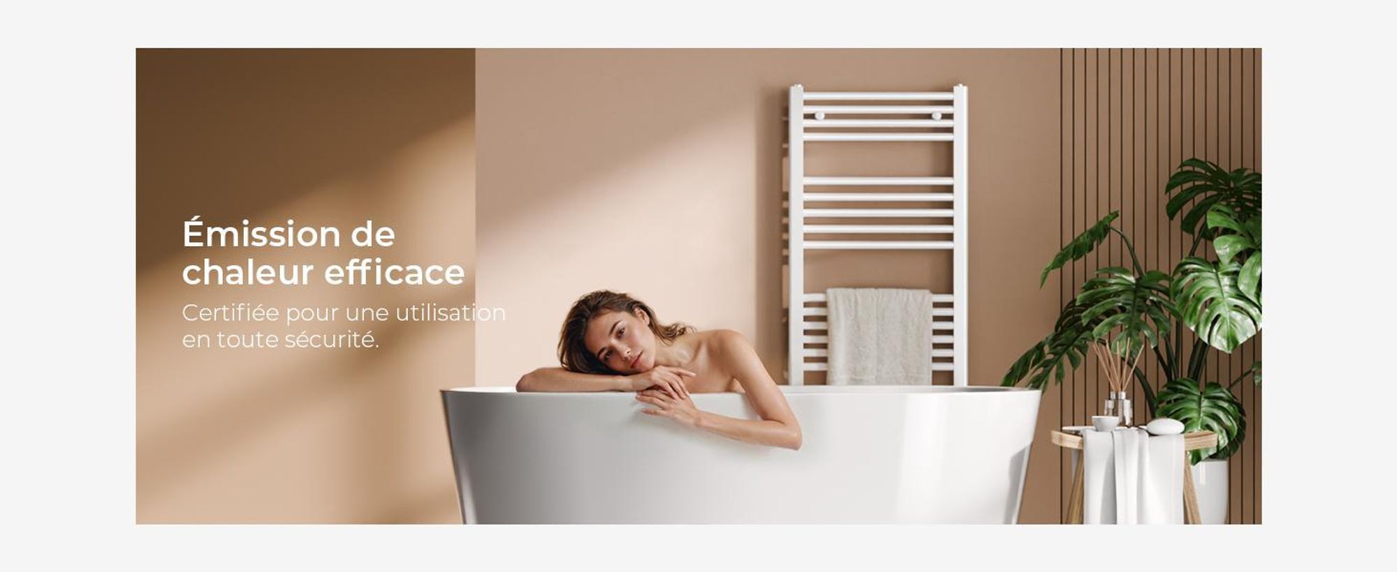 S'AFIELINA 160 x 50 cm Radiateur sèche-serviettes Radiateur sèche-serviettes Raccord central Chauffe-serviettes droit Blanc avec vanne,654 W