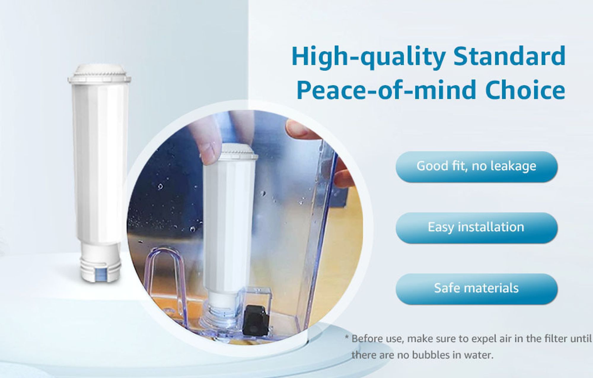 AQUA CREST Filter Ersatz für Melitta® Filterpatrone, Nivona® Wasserfilterpatrone, Melitta® Pro Aqua, Krups® F088, Nivona® Café Romatica (4)