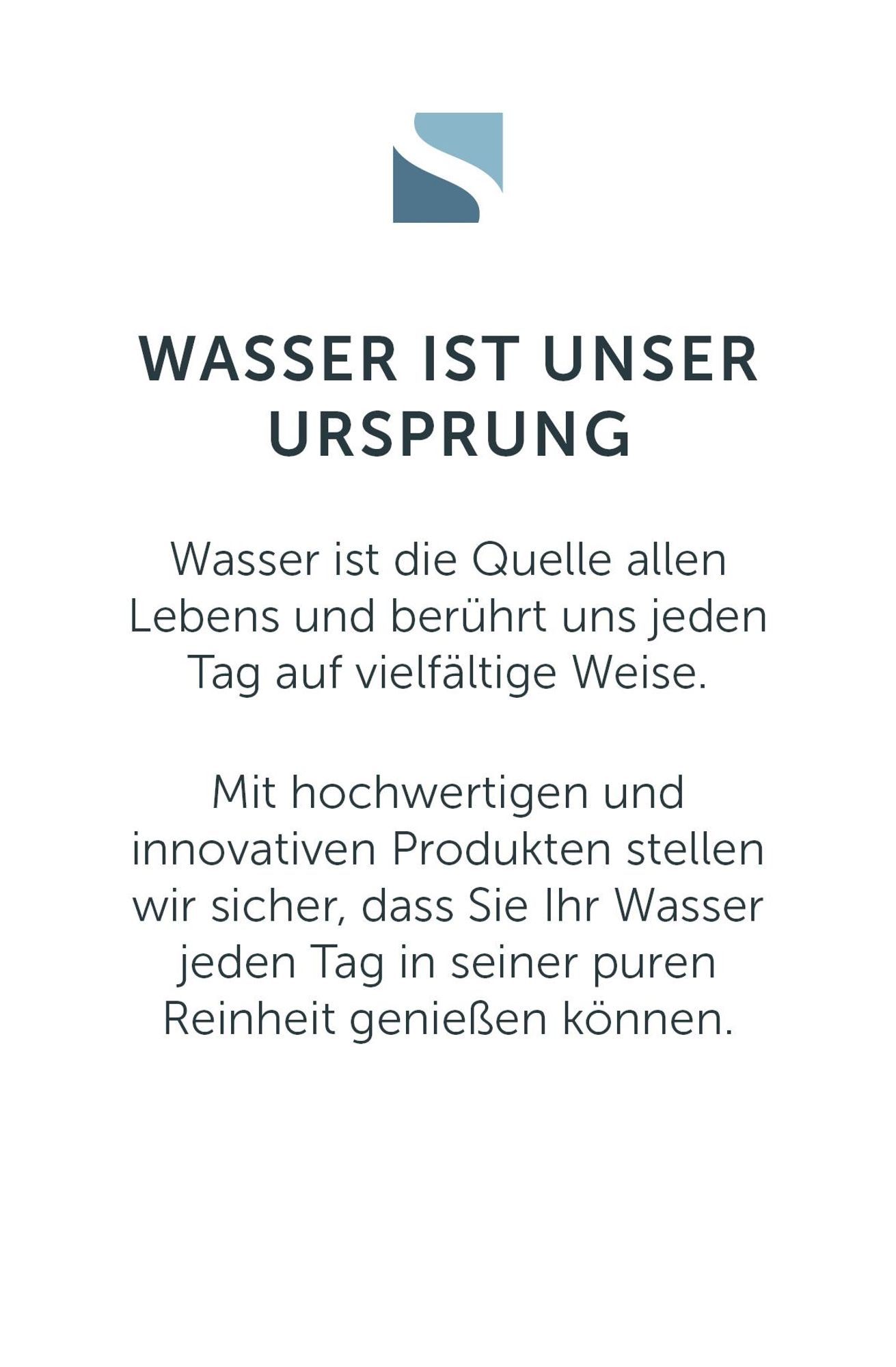 Das Bilder erklärt den Spruch "Wasser ist unser Ursprung"