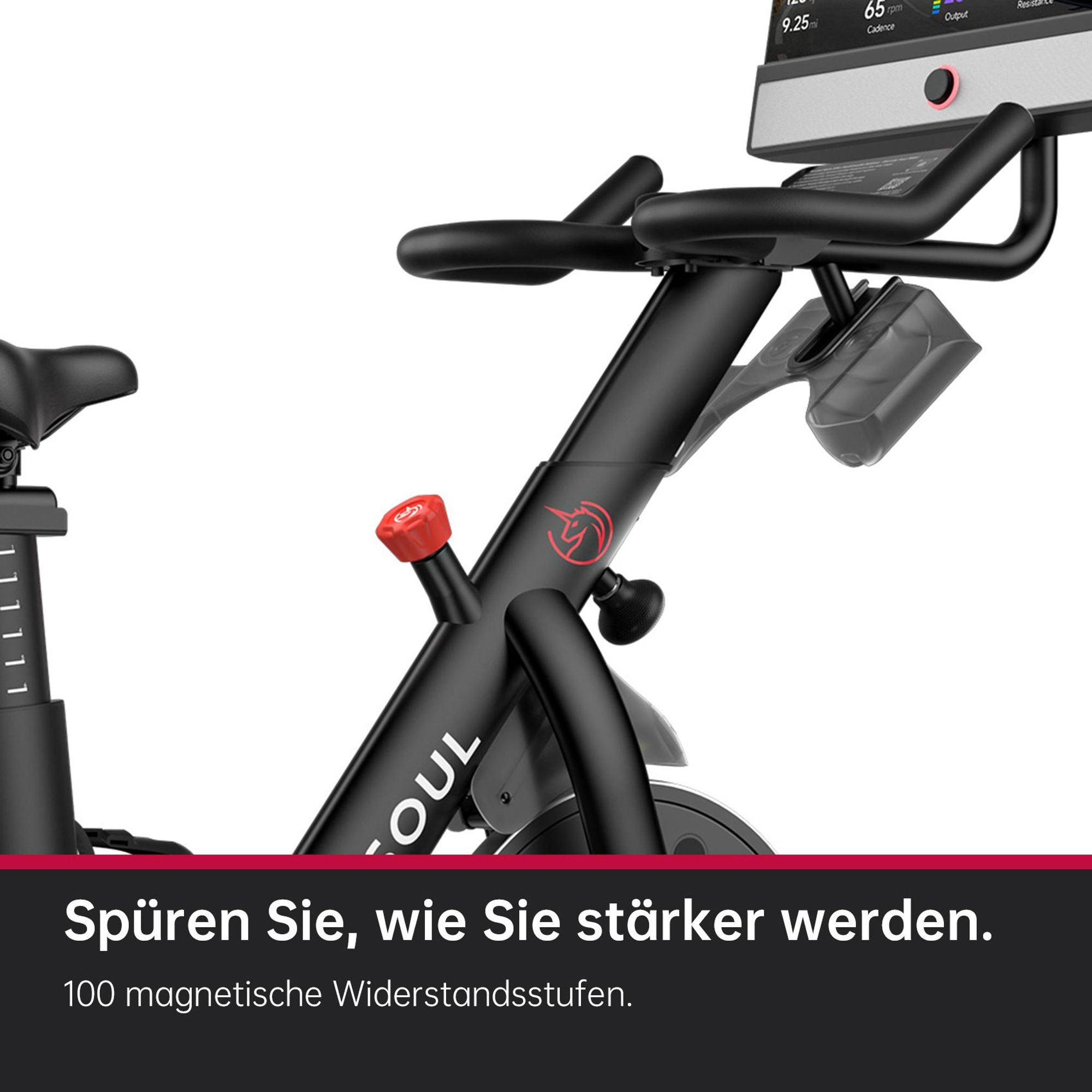 YESOUL G1M Plus Indoor Heimtrainer, Fitnessbike - Leiser Magnetwiderstand, Bequeme Sitzpolsterung, Fitnessfahrrad mit 21,5" 1080P FHD-Bildschirm