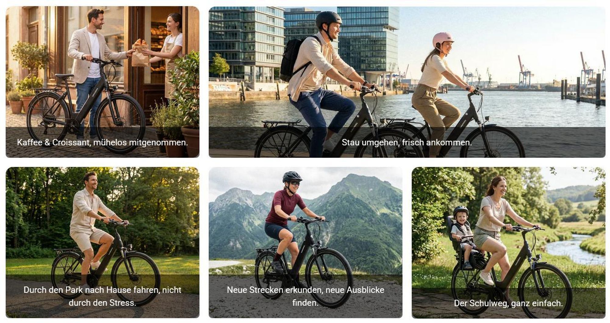 E-Bike, Trekking, Elektrofahrrad, Trekkingrad, E-Cityrad, E-Citybike, City E-Bikes