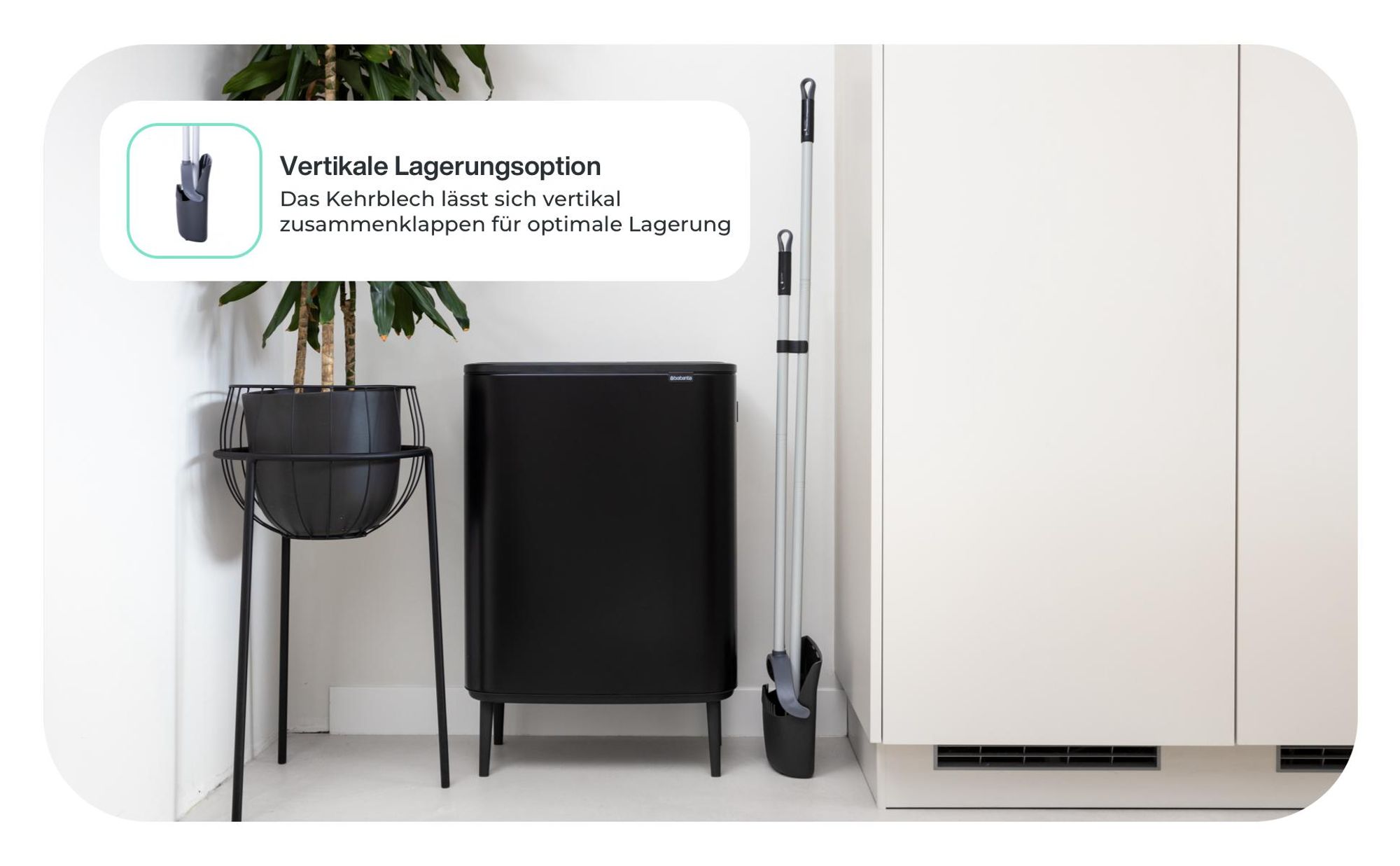 Besen-Set mit vertikaler Lagerungsoption