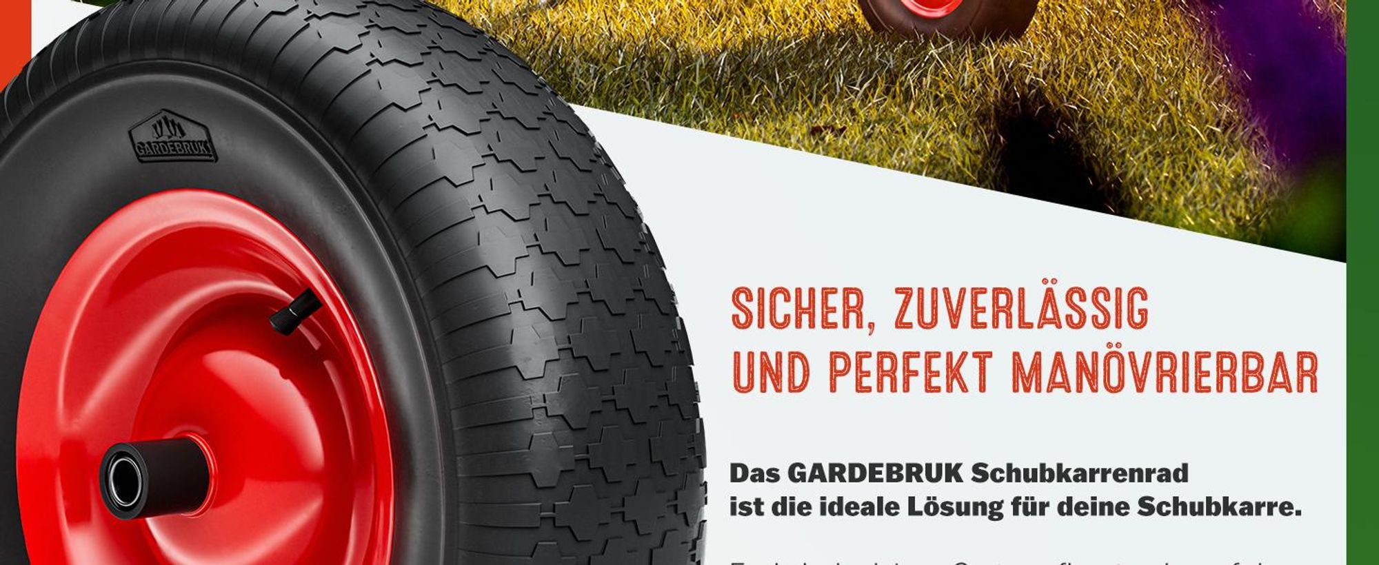 GARDEBRUK® Schubkarrenrad Luftbereifung