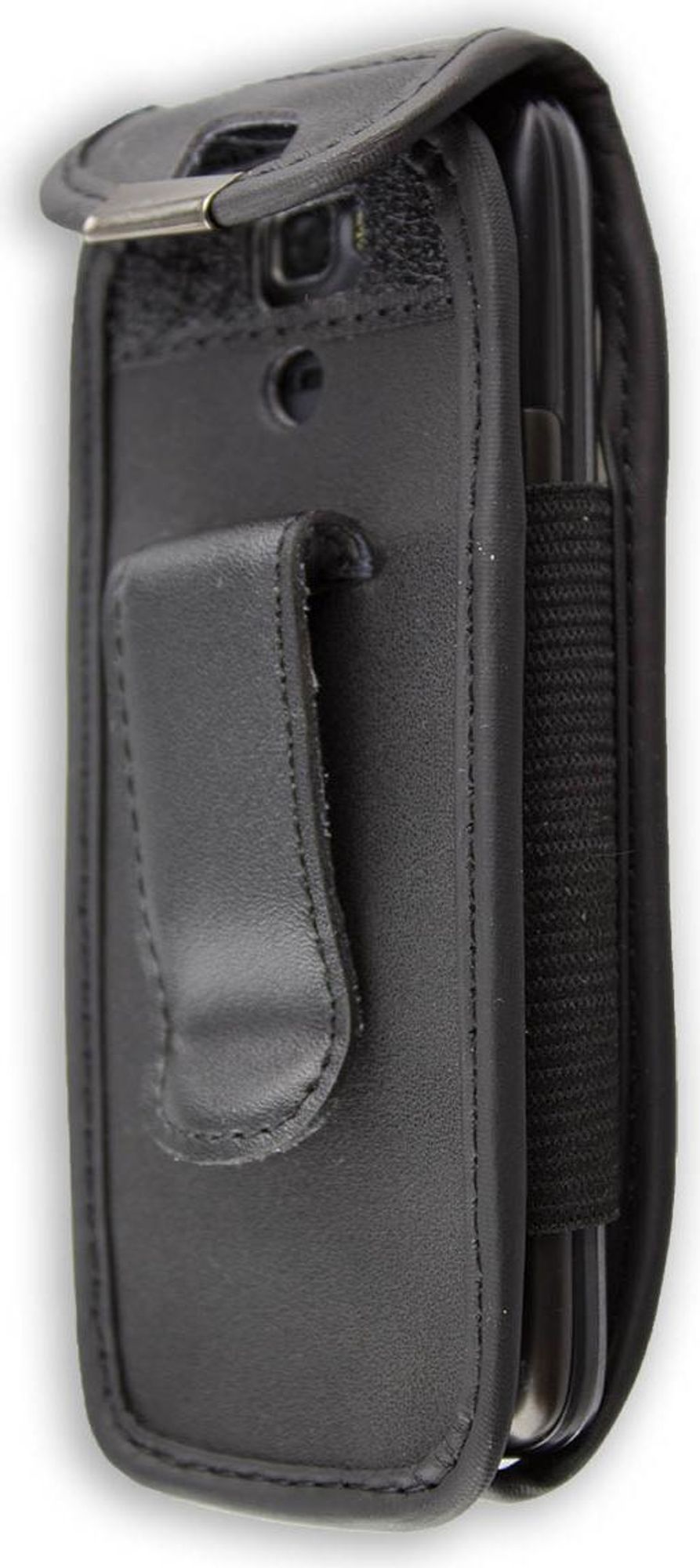 caseroxx Ledertasche mit Gürtelclip kompatibel mit Swisstone SC560 aus Echtleder, Tasche mit Gürtelclip und Sichtfenster  Bild 2