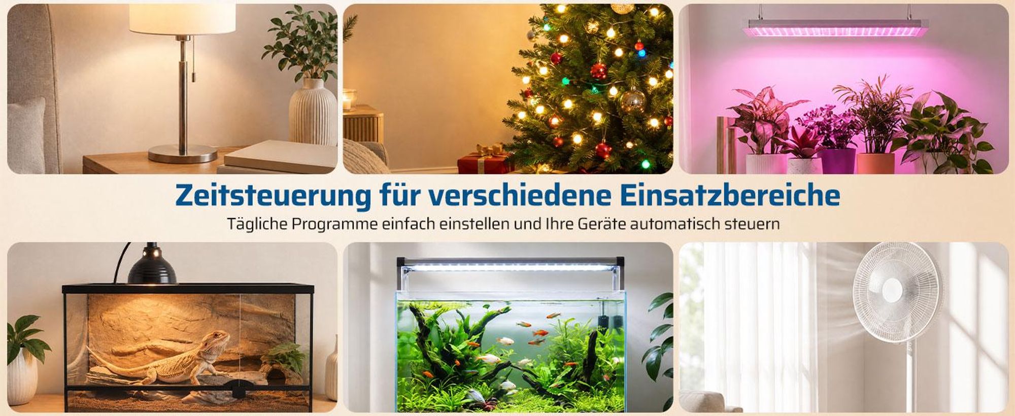 DEWENWILS Zeitschaltuhr Steckdose Digital 2er Pack, 16A 3680W, LCD Display mit Hintergrundbeleuchtung, 8 Programme