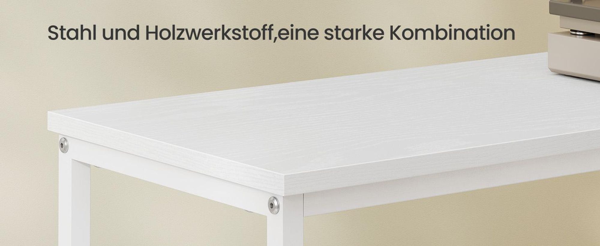 SONGMICS Kommode mit LED-Beleuchtung, Sideboard, Schubladenschrank für Wohnzimmer, mit Ladestation, 5 Schubladen, weiß
