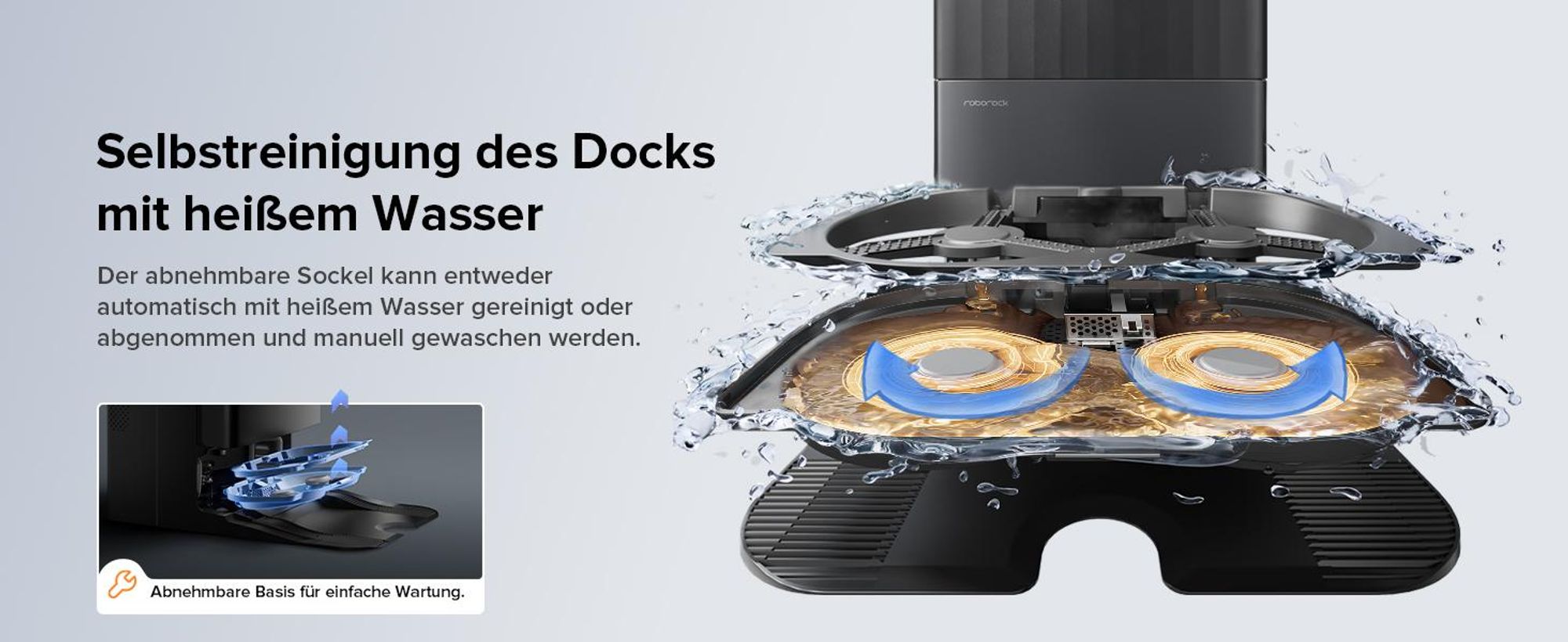 Roborock Qrevo Edge S5A Staubsauger Roboter 18.500 Pa(Upgrade von Qrevo Master) Dual Anti-Tangle, inkl. 1L Bodenreiniger, FlexiArm Design,Schwarz