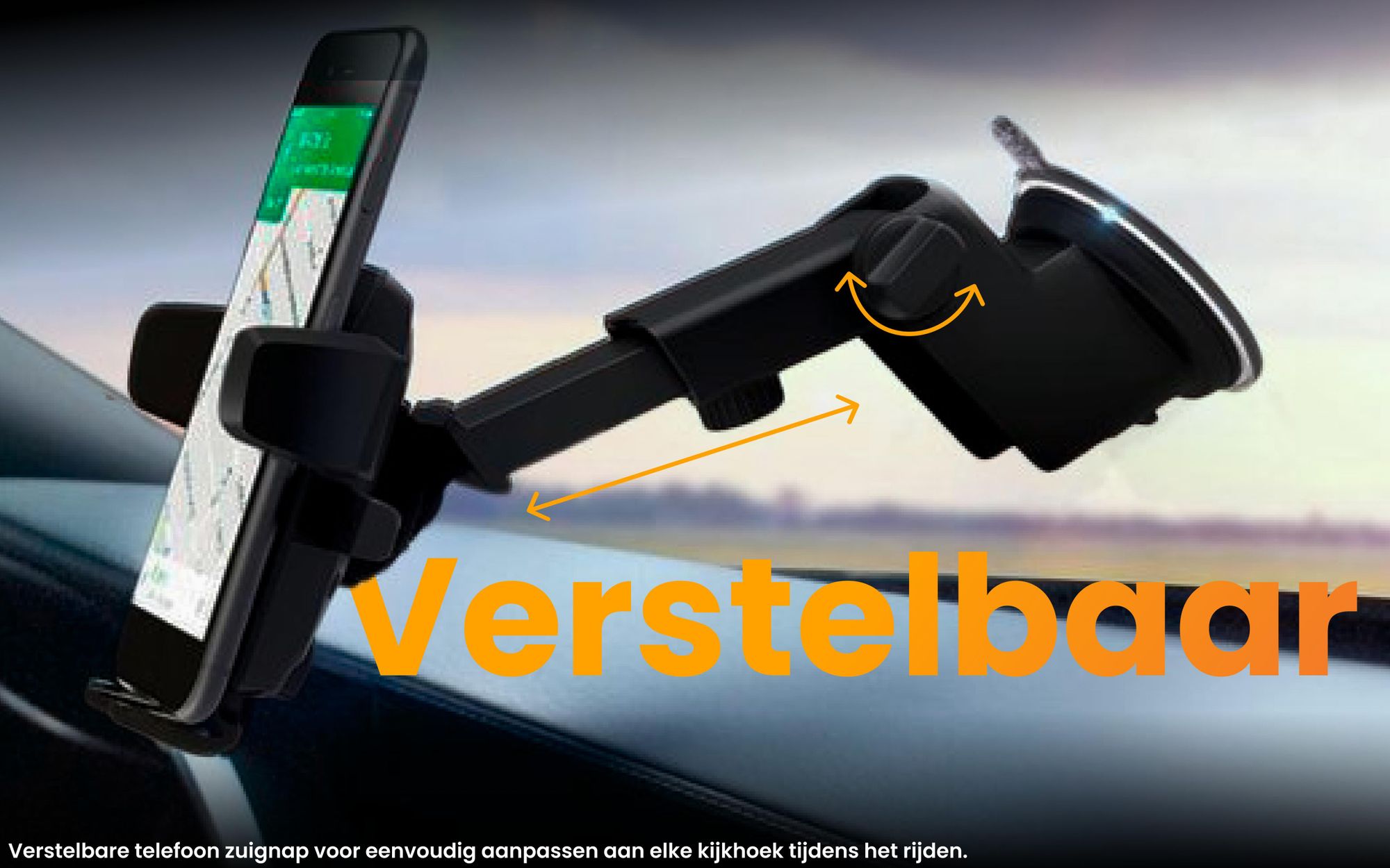 R2B Telefoonhouder Auto met Zuignap – Dashboard & Voorruit