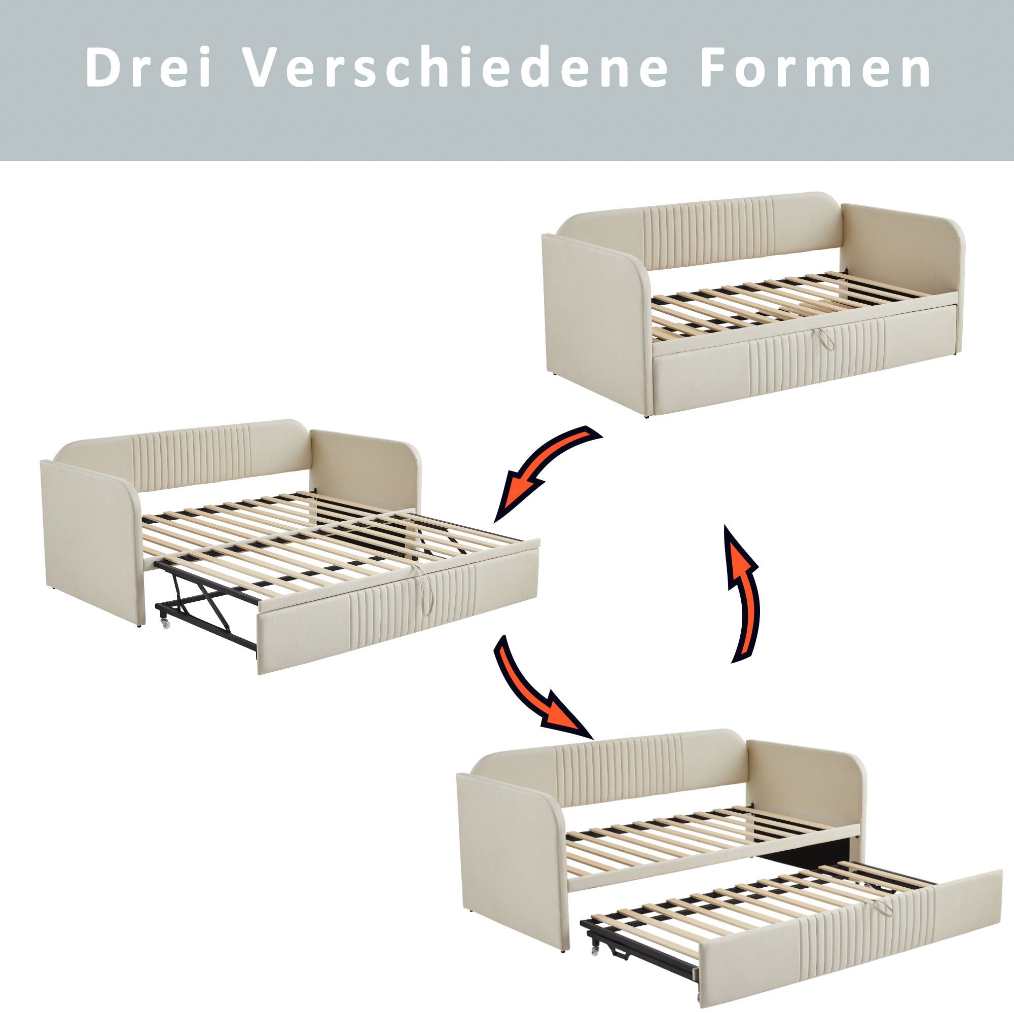 bett mit Ausziehbett