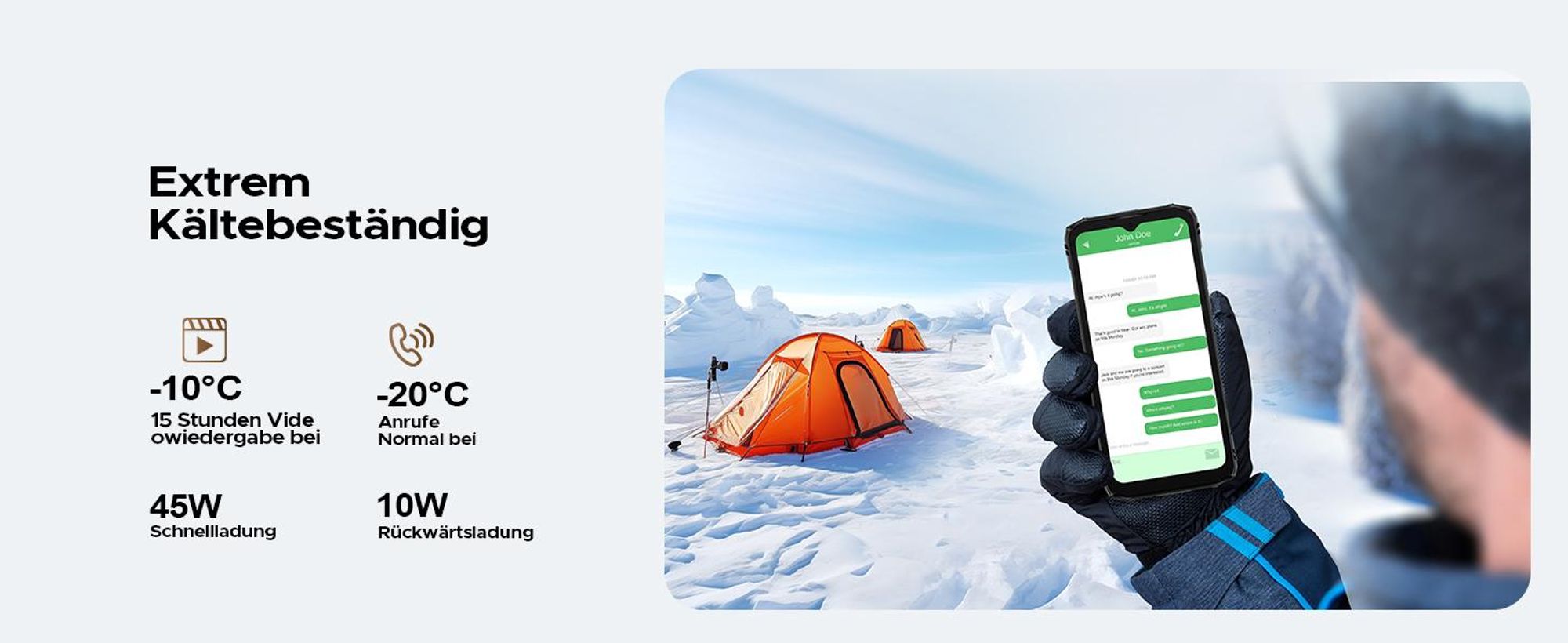 DOOGEE V Max LR Outdoor Smartphone Handy, 5G, IP68/IP69K, 6,78" 120Hz, 20500mAh, 36+512GB, 200MP,NFC, Fingerabdruck, ohne Vertrag