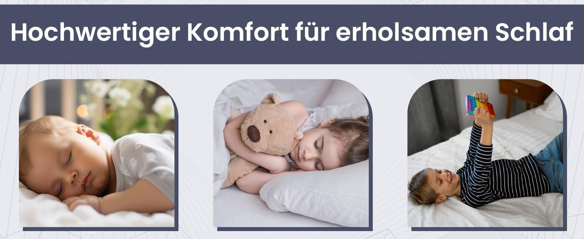 4myBaby Wasserdichter Matratzenschoner 60x120 cm bis 220x200 cm | Molton Matratzenauflage aus 102% Baumwolle | Wasserfester Matratzenschoner mit stischen Eckbändern