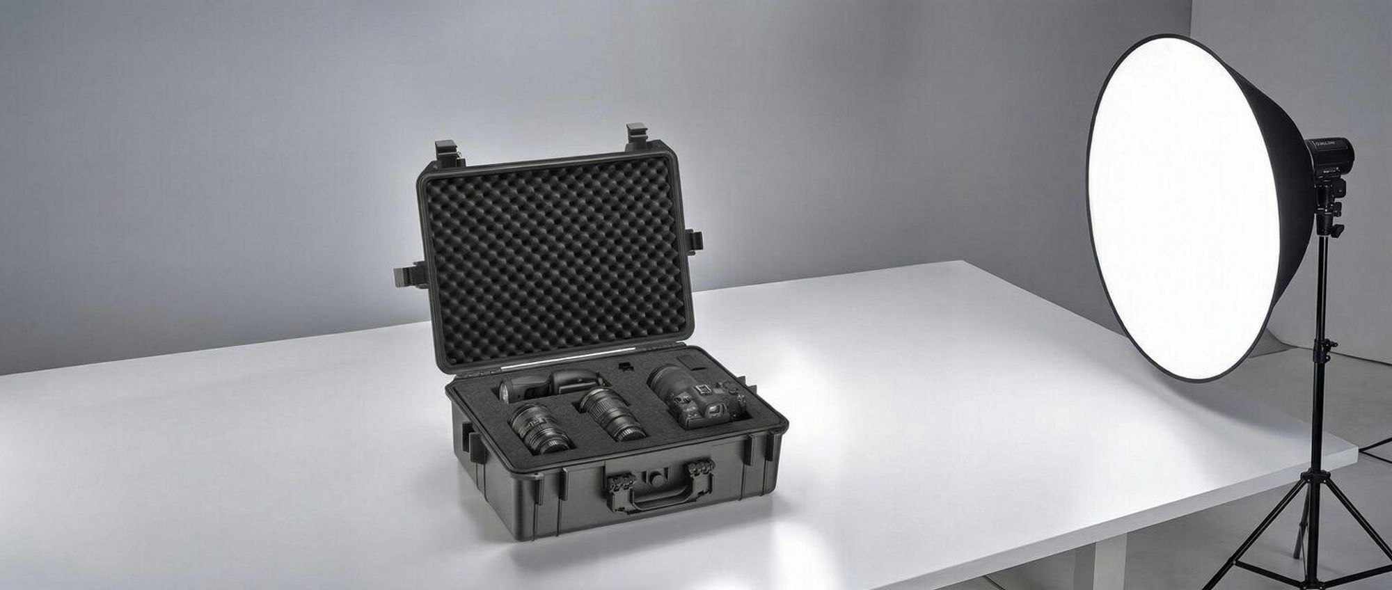 tectake® Kamerakoffer 56 x 42 x 21 cm