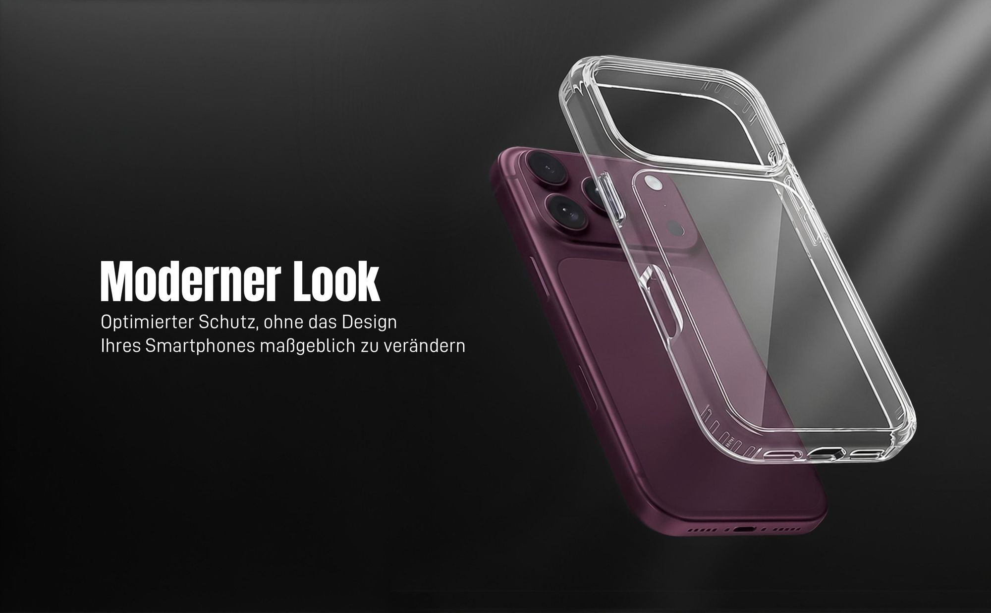 Schutzhülle in Transparent für Apple iPhone 18 Pro Max mit modernem Look
