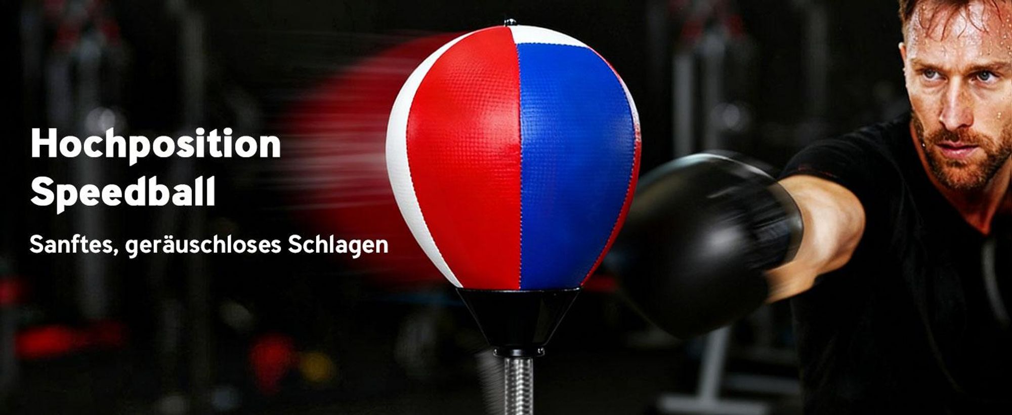 SPORTNOW Boxsack, Boxständer mit Punchingball, Reflexstange, 1,63-2,05 m Höhenverstellbarer Standboxball mit Pratze, Standboxtrainer