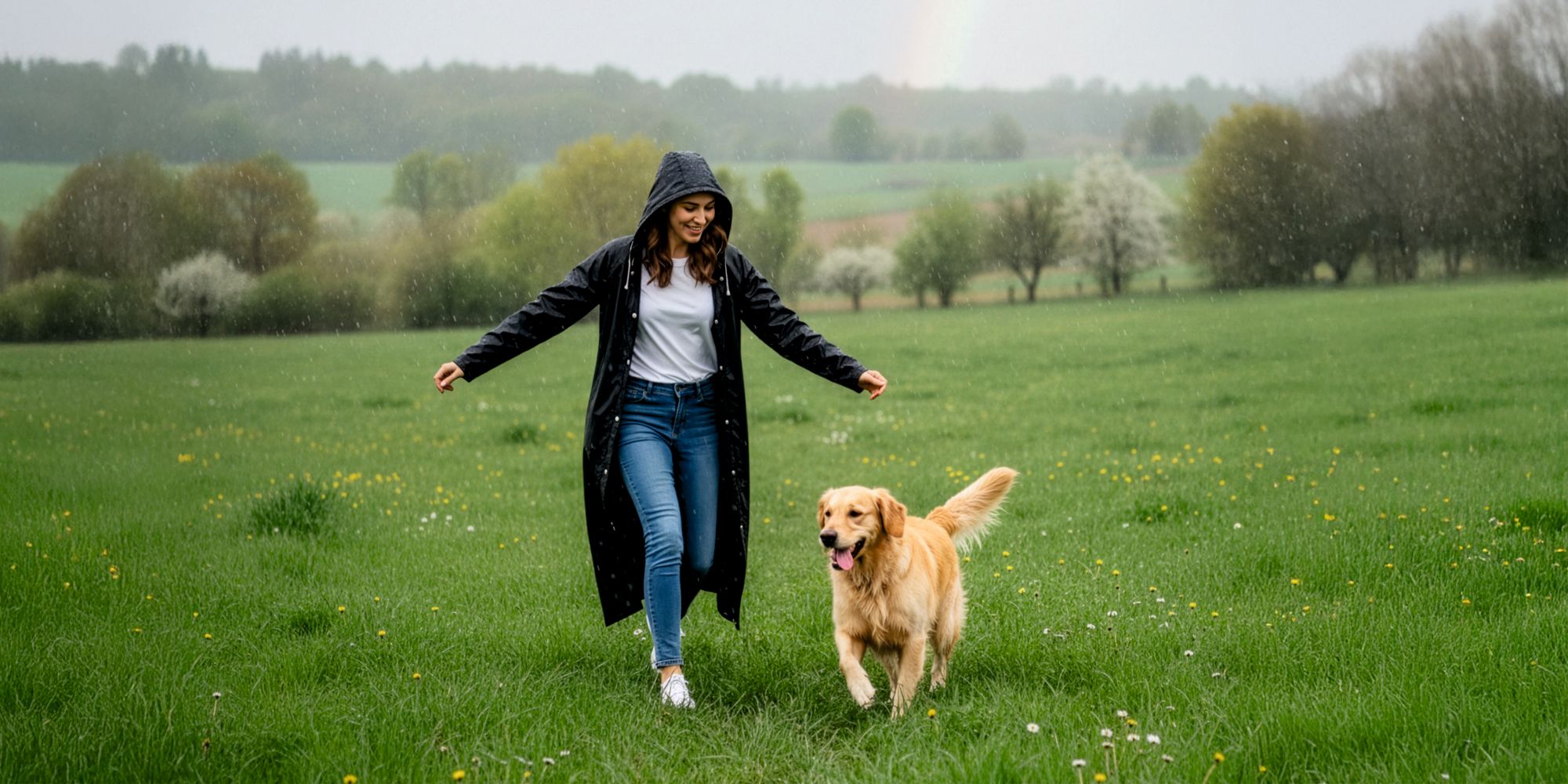 Regenponcho Damen Herren, Regenmantel Wasserdicht aus EVA, Leichter Regenschutz mit Kapuze, EVI SPORT StormGuard Black