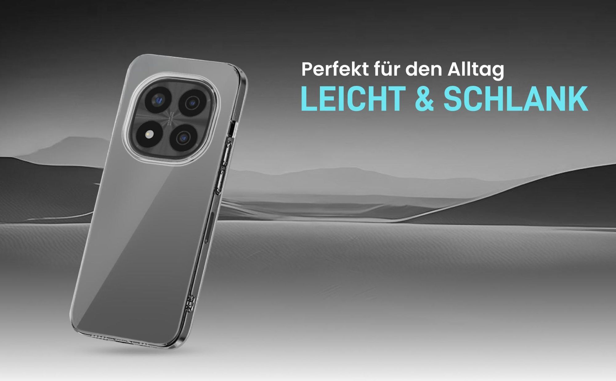Hochtransparente Hülle für einen schlichten Look kompatibel mit Xiaomi Redmi Note 14 Pro+ 5G