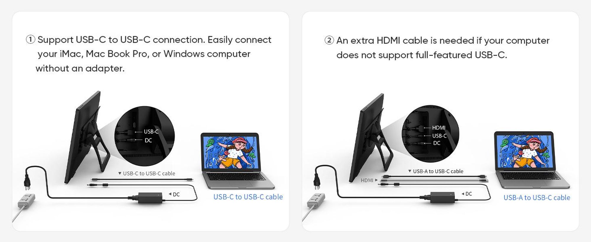 XPPen Artist 22 (2nd Generation), Kabelgebunden, 5080 lpi, 476,064 x 267,786 mm, USB, 1 cm, 54,6 cm (21.5")