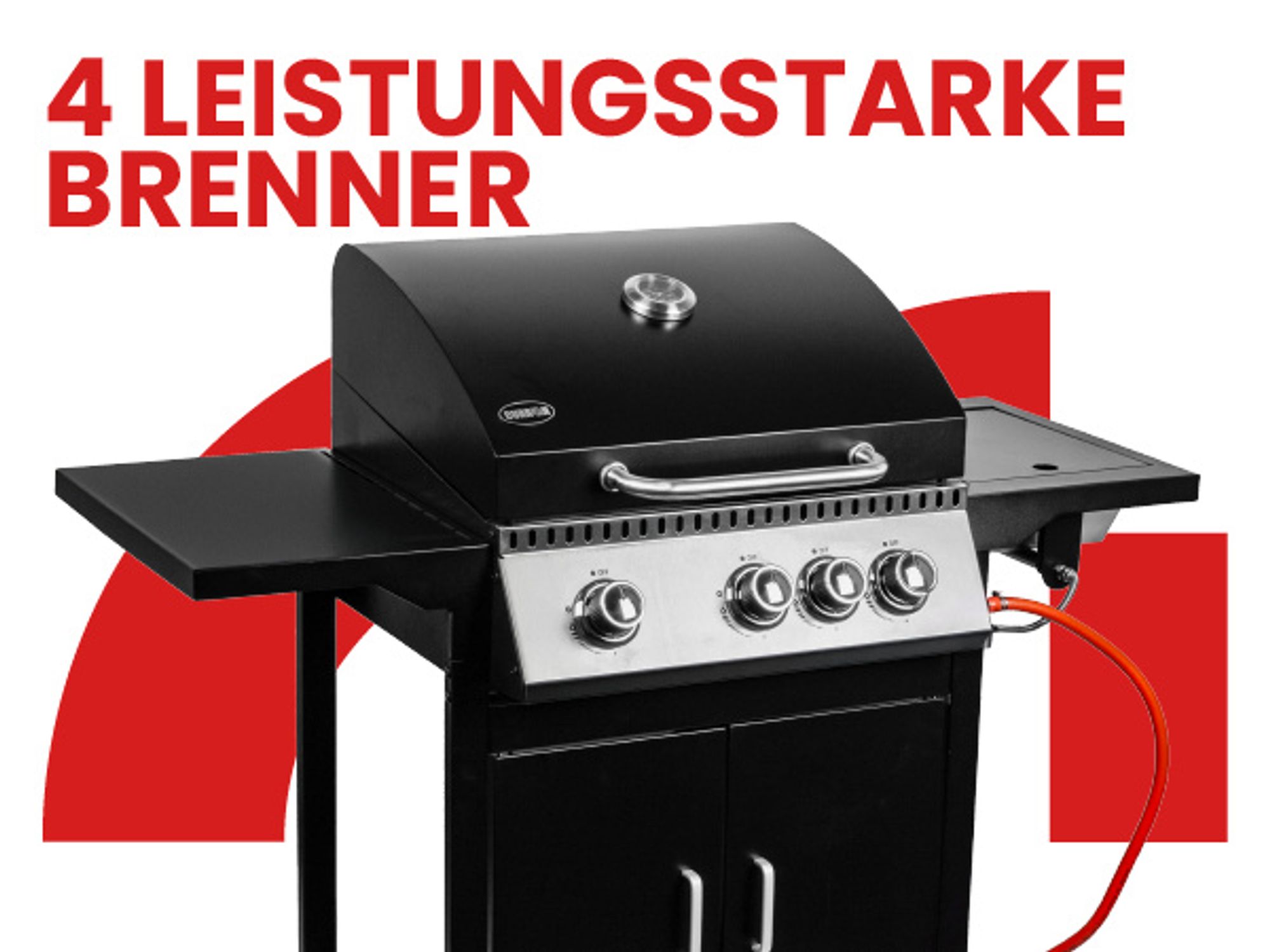 Grill mit einstellbarer Heizleistung bis zu 11,4 kW