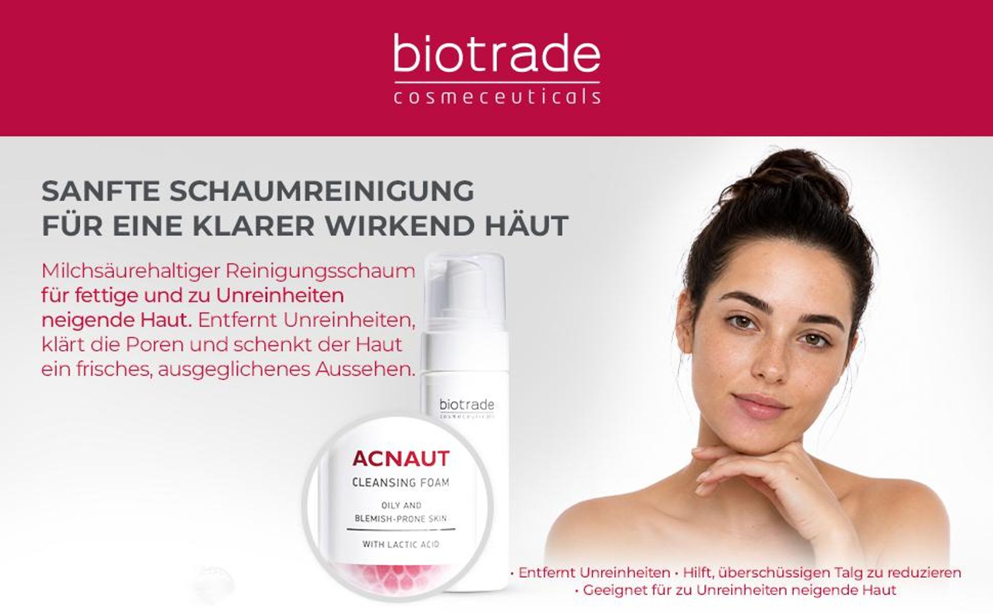 Reinigungsschaum für fettige und problematische Haut Acnaut 150ml