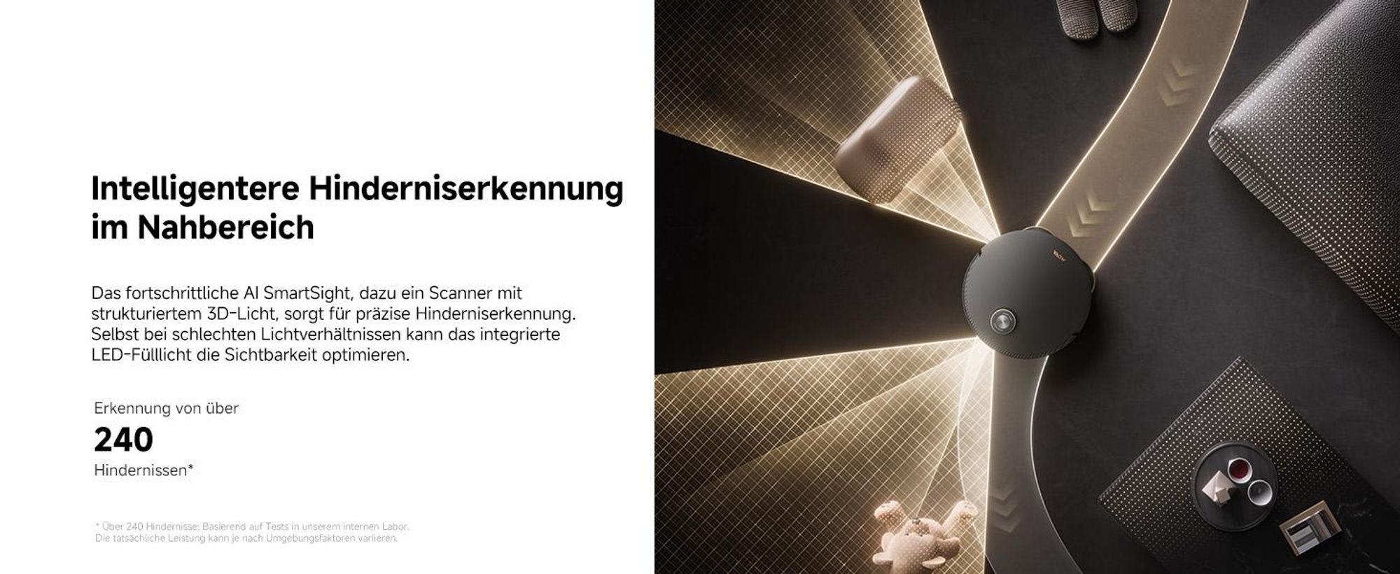 MOVA MOBIUS 60 Saugroboter – MopSwap™, 30.000 Pa, dynamisches Saugrückhaltesystem, 8 cm Hindernis, flexible Navigation, 100 °C PTC für Waschbretter