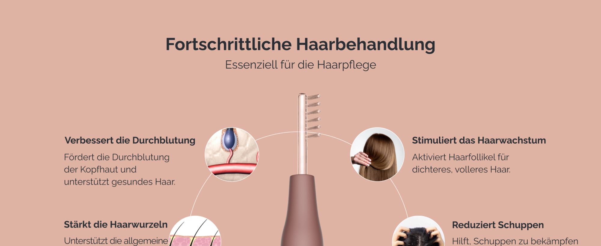 Darsonval, Hochfrequenz, Haarbehandlung, Anti-Haarausfall, kosmetisches Gesichtsgerät, Hautpflege GESS Dars