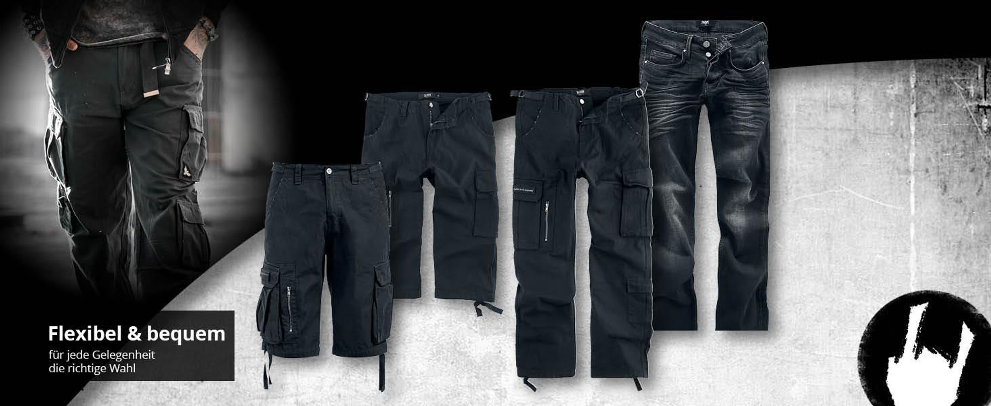 Black Premium by EMP Herren oliv-grüne Cargohose XL