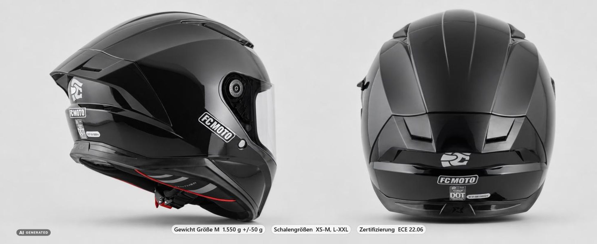 FC-Moto FF130SV Helm, blau matt, L