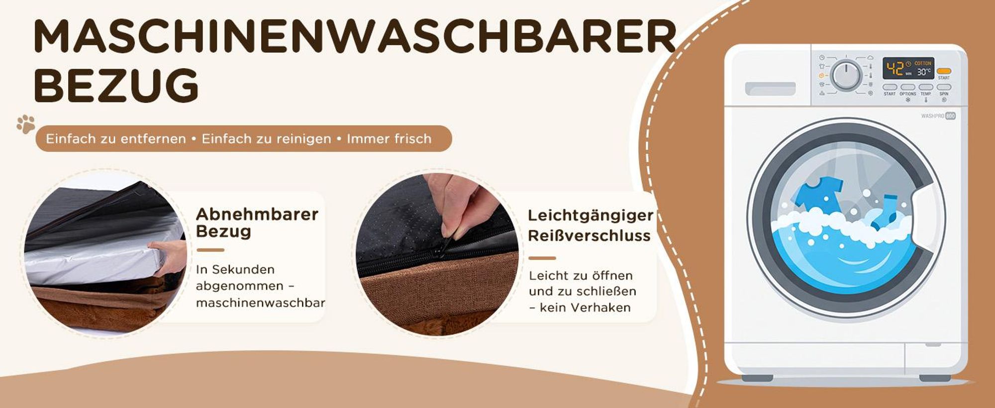 GTPLAYER Hundebett – 75x50x15 cm, Eierschalen-Schaumstoff mit Druckentlastung, wasserdichtes, waschbares Hundebett mit 2-in-1-Kühl-/Heizunterlage