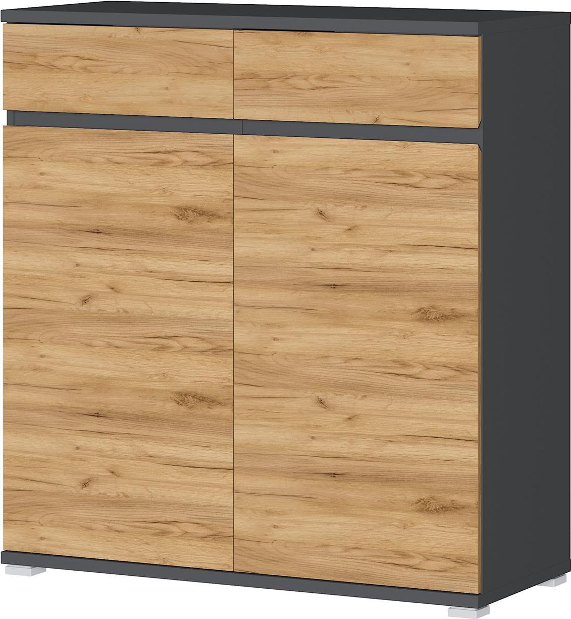 möbelando GW-Lissabon Schuhschrank 3471-228 – Schuhschrank mit Türdämpfung und Selbsteinzug