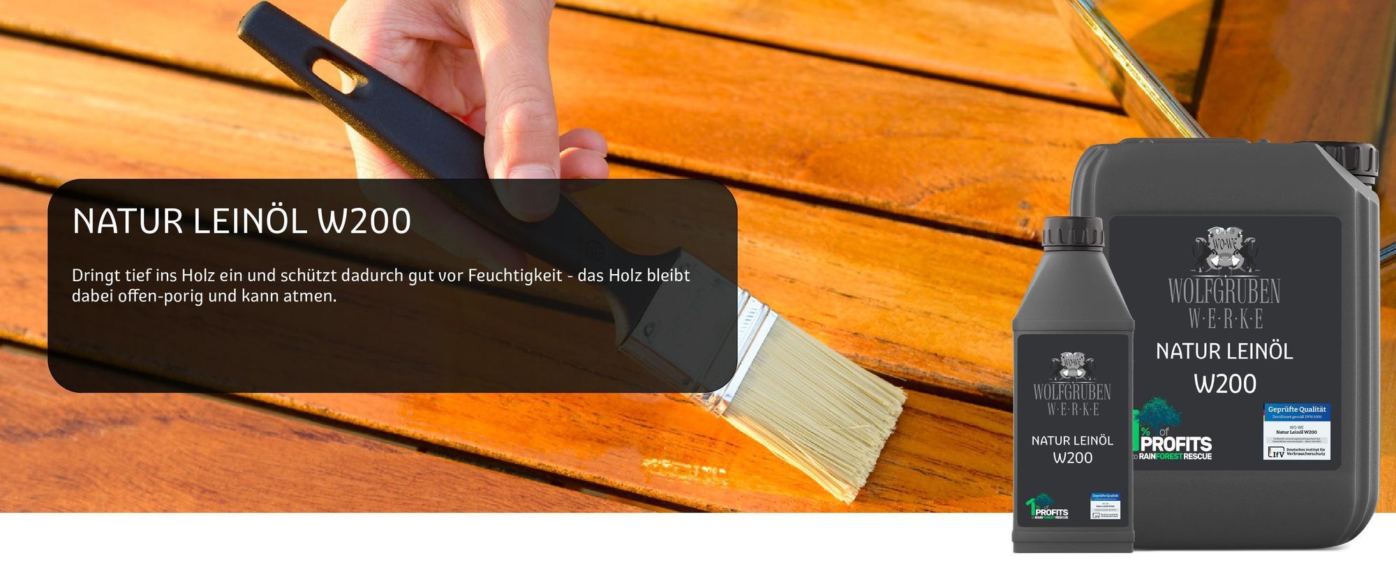 Natur Leinöl 5L Holzöl lebensmittelecht Holzschutz Holzpflege Pflegeöl
