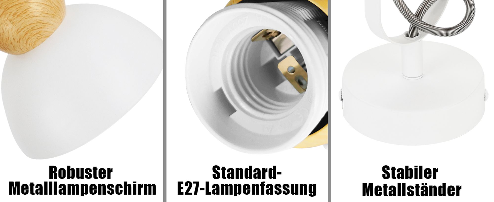 ZMH Deckenstrahler Vintage Weiß Deckenlampe 1 Flammig Retro Deckenspots E27 Flurlampe Schwenkbar 350° Wandstrahler Metall Industrial Deckenleuchte für Flur Küche Eingang Wohnzimmer Schlafzimmer