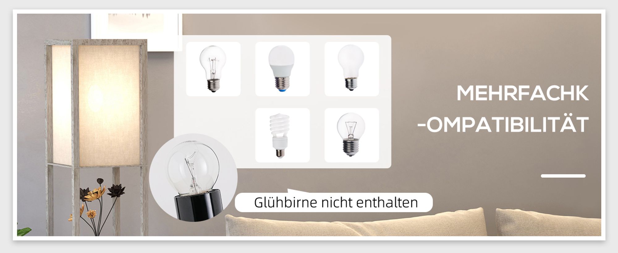 HOMCOM Stehleuchte Beleuchtung mit 3 Regalen E27 bis 40W E1-MDF Eiche+Weiß