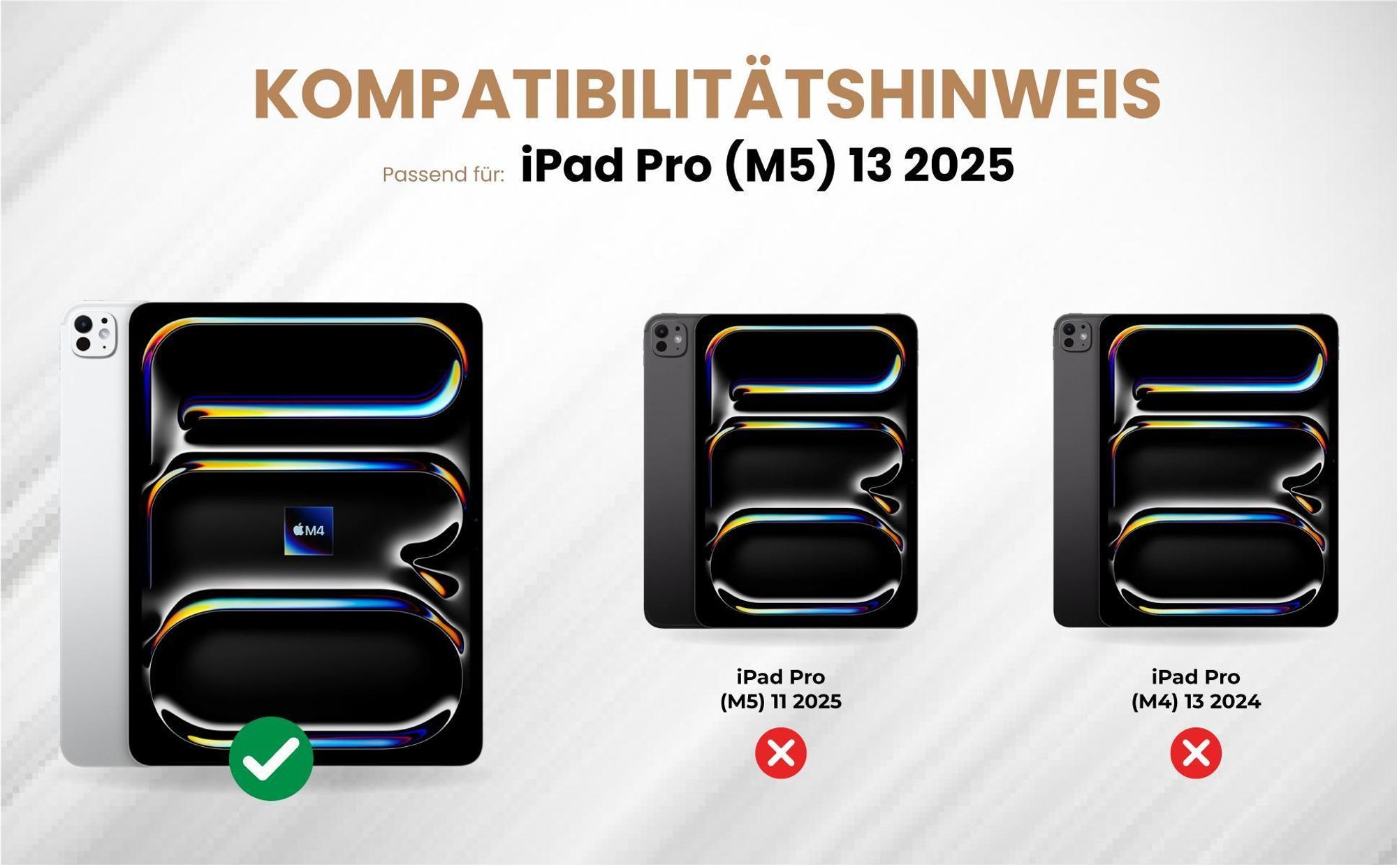 Kompatibilitätshinweise Tablet Cover für Apple iPad Pro (M5) 13.0