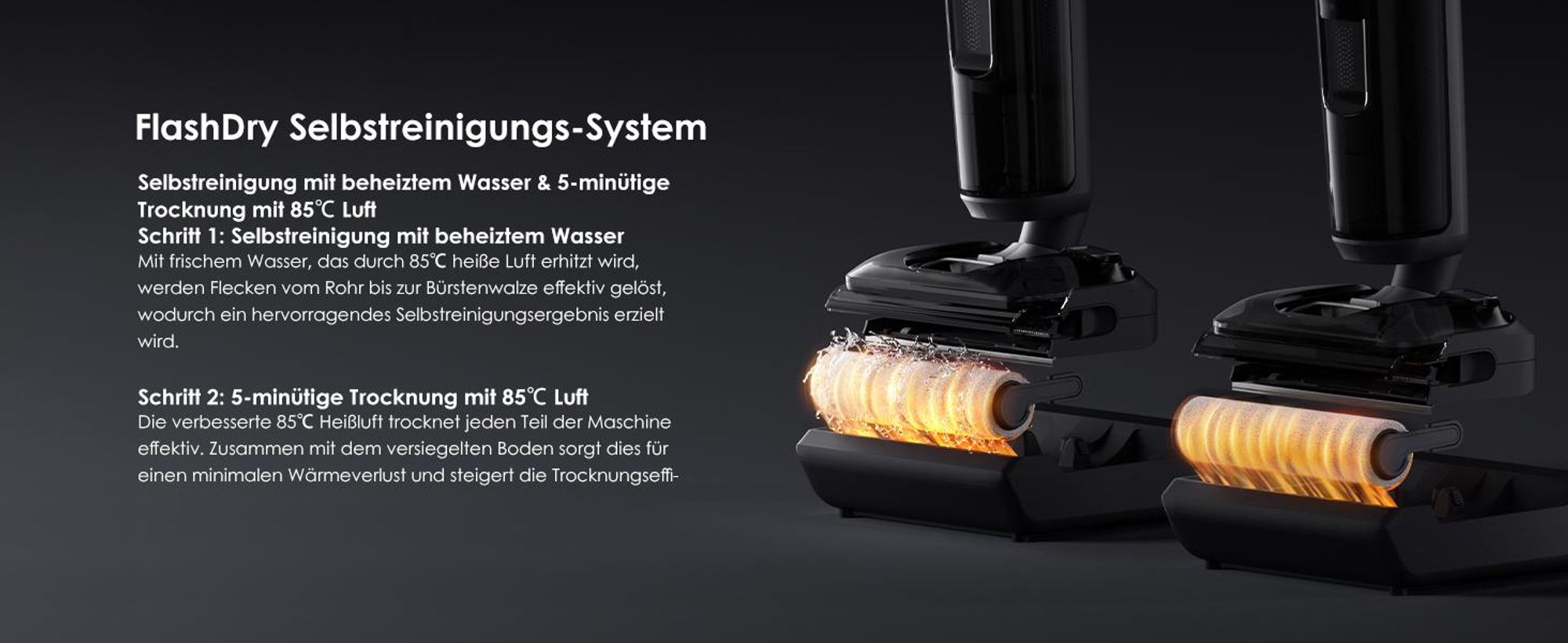 Tineco FLOOR ONE Switch S7 Stretch 5-in-1 Nass-Trockensauger & Akkusauger Set, FlashDry, Anti-Tangle, 50 Min. Laufzeit Multifunktionaler Bodenreiniger