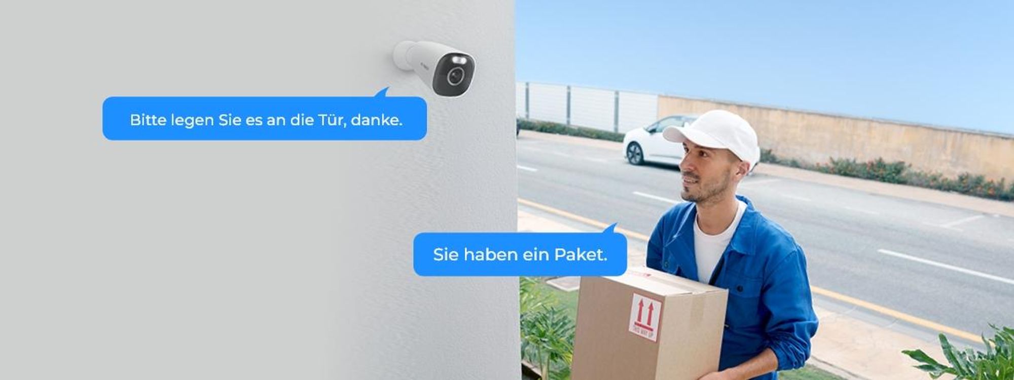 Reolink Argus Eco Pro+Solarpanel, 5MP 2K+ Batterie 2,4GHz/5GHz WiFi Überwachungskamera Außen, Farbnachtsicht, Smarte Erkennung, 2-Wege-Audio, IP66