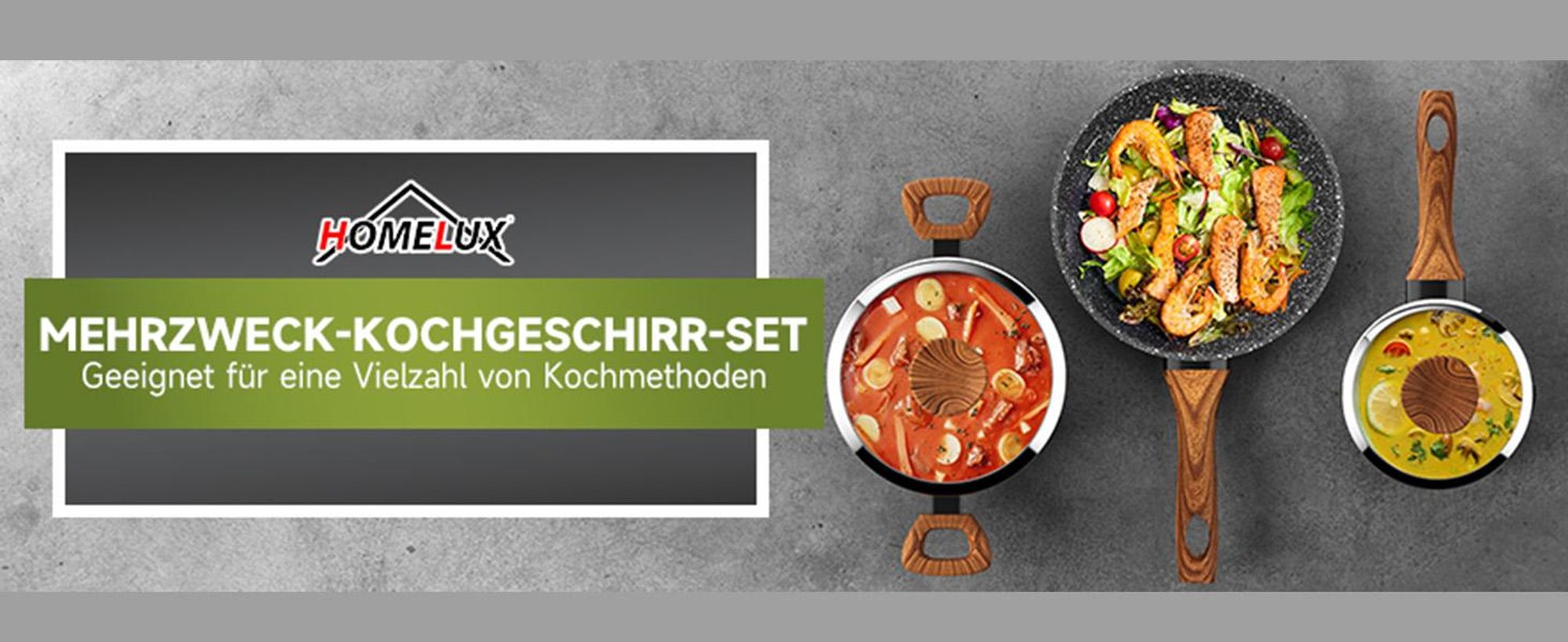 Topfset 15tlg Induktions Töpfe Set mit Deckel,Keramik-Antihaftbeschichtung,Topfset Induktion